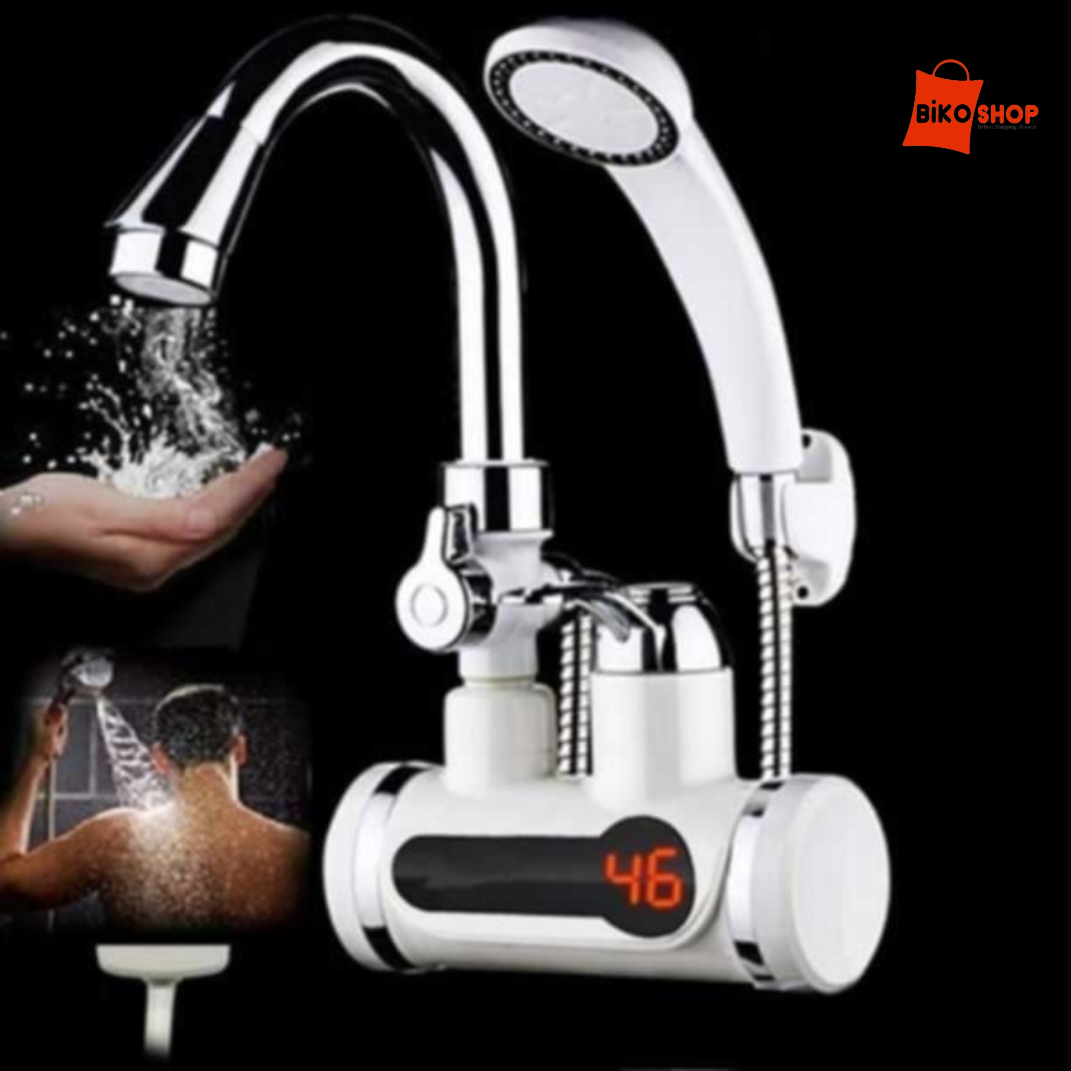 Electric Instant Hot Water Tap With Hand Shower